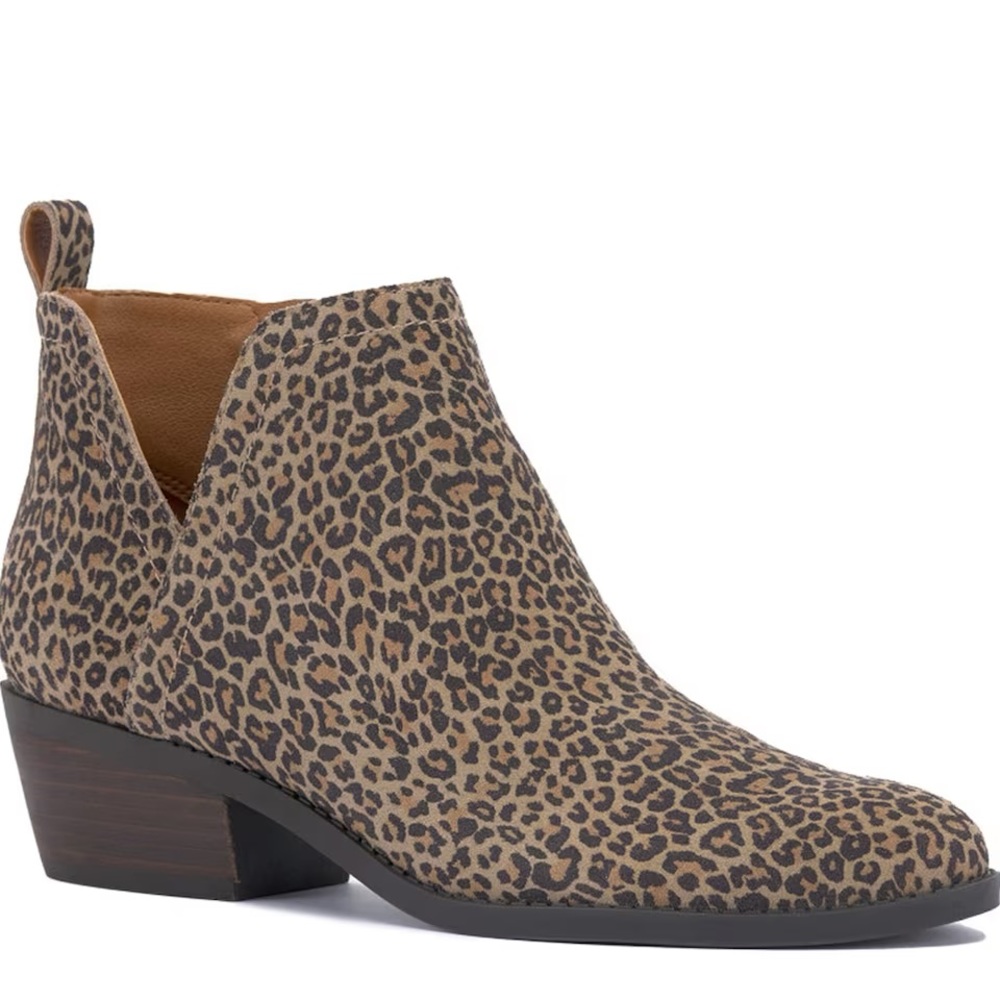 Lucky Brand Fallila Bootie- Leopard Print